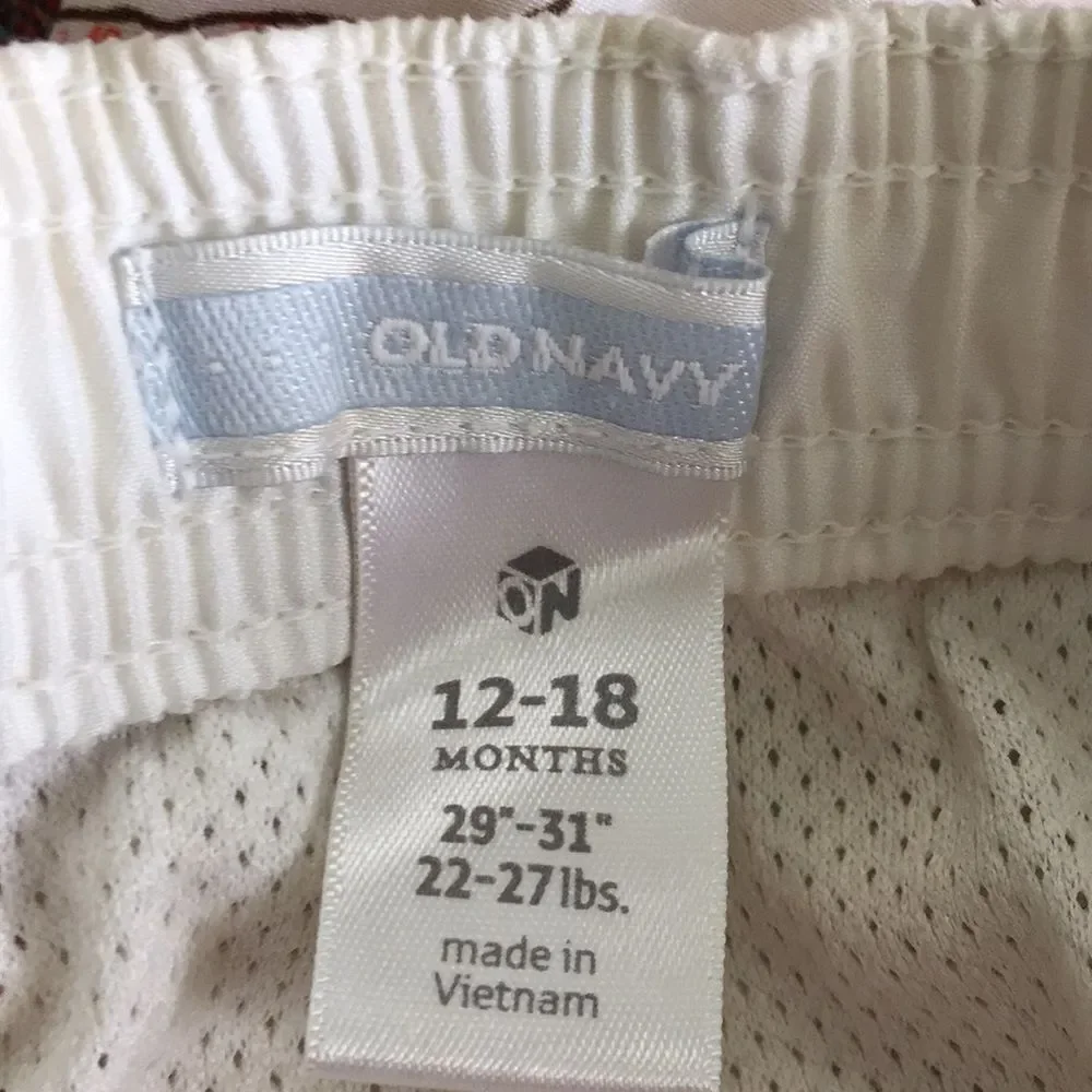 Shark Old Navy Swim Trunks 12-18 Months Shorts Boys Summer